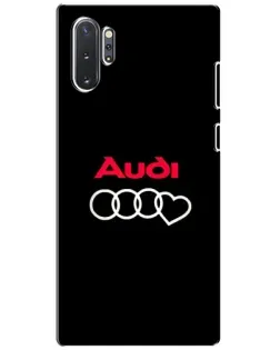 Чохол для Samsung Galaxy Note 10 Plus з картинкою «Логотип Audi Heart»