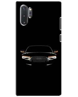 Чохол для Samsung Galaxy Note 10 Plus з картинкою «Audi — нічний контур»