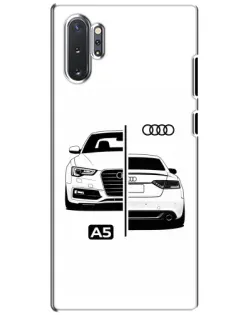 Чохол для Samsung Galaxy Note 10 Plus з картинкою «Audi — контрастний дизайн»