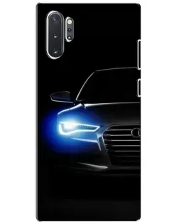 Чохол для Samsung Galaxy Note 10 Plus з картинкою «Неоновий погляд Audi»