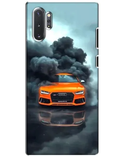 Чохол для Samsung Galaxy Note 10 Plus з картинкою «Audi у хмарах диму»