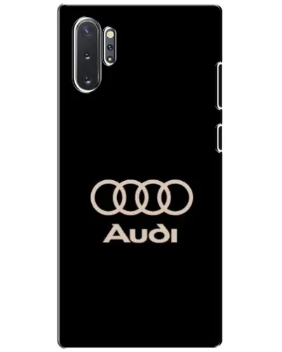 Чохол для Samsung Galaxy Note 10 Plus з картинкою «Audi — золотий логотип»