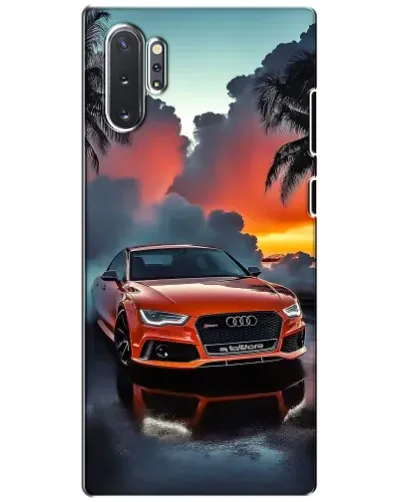 Чохол для Samsung Galaxy Note 10 Plus з картинкою «Audi — захід сонця»