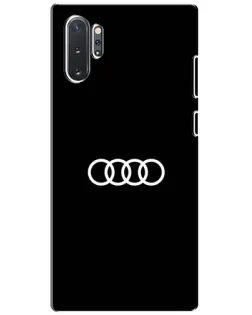 Чохол для Samsung Galaxy Note 10 Plus з картинкою «Audi White Logo»