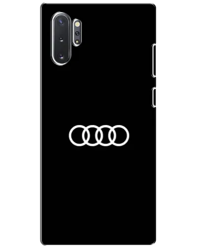 Чохол для Samsung Galaxy Note 10 Plus з картинкою «Audi White Logo»