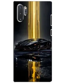 Чохол для Samsung Galaxy Note 10 Plus з картинкою «Нічний Lamborghini драйв»