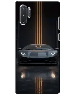 Чохол для Samsung Galaxy Note 10 Plus з картинкою «Lamborghini золоті лінії»