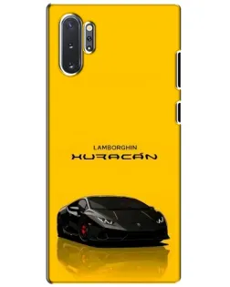 Чохол для Samsung Galaxy Note 10 Plus з картинкою «Lamborghini Huracan чорний»