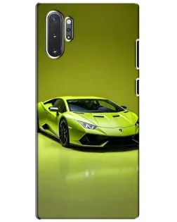 Чохол для Samsung Galaxy Note 10 Plus з картинкою «Салатовий Lamborghini Huracan»