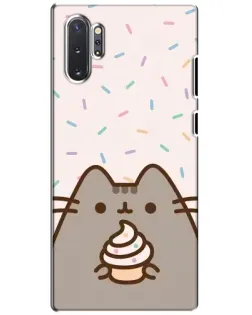 Чохол для Samsung Galaxy Note 10 Plus з картинкою «Пушин з кексом»