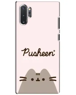 Чохол для Samsung Galaxy Note 10 Plus з картинкою «Pusheen логотип»