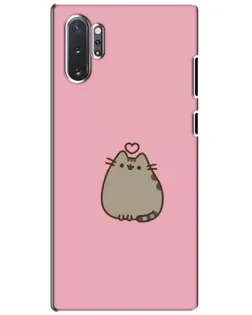 Чохол для Samsung Galaxy Note 10 Plus з картинкою «Pusheen серце»