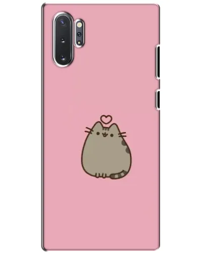 Чехол для Samsung Galaxy Note 10 Plus с картинкой «Pusheen сердце»