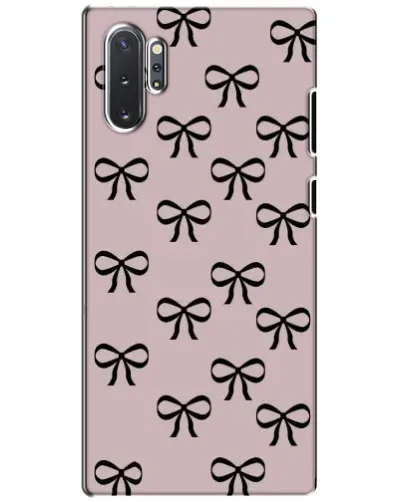 Чохол для Samsung Galaxy Note 10 Plus з картинкою «Чорні бантики»