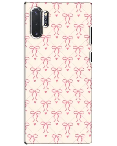 Чохол для Samsung Galaxy Note 10 Plus з картинкою «Рожеві бантики Coquette»
