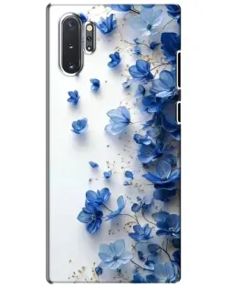 Чехол для Samsung Galaxy Note 10 Plus с картинкой «Голубой цветочный каскад» Чехол для Samsung Galaxy Note 10 Plus с картинкой «Голубой цветочный каскад»