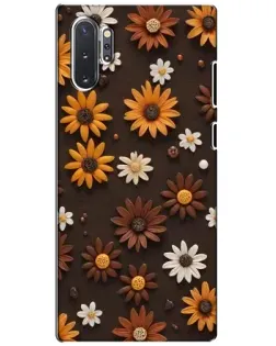 Чехол для Samsung Galaxy Note 10 Plus с картинкой «Узор из маленьких подсолнухов» Чехол для Samsung Galaxy Note 10 Plus с картинкой «Узор из маленьких подсолнухов»