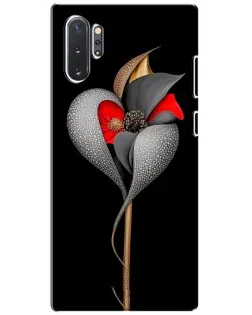 Чехол для Samsung Galaxy Note 10 Plus с картинкой «Серебряный фантазийный цветок» Чехол для Samsung Galaxy Note 10 Plus с картинкой «Серебряный фантазийный цветок»