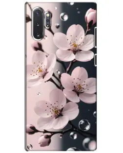 Чехол для Samsung Galaxy Note 10 Plus с картинкой «Нежная сакура и капли» Чехол для Samsung Galaxy Note 10 Plus с картинкой «Нежная сакура и капли»