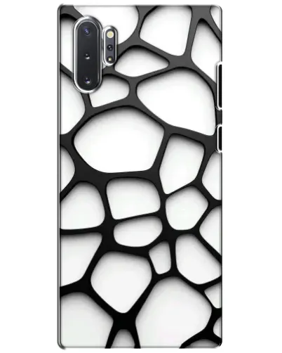 Чохол для Samsung Galaxy Note 10 Plus з картинкою «Біла об'ємна сітка» Чохол для Samsung Galaxy Note 10 Plus з картинкою «Біла об'ємна сітка»