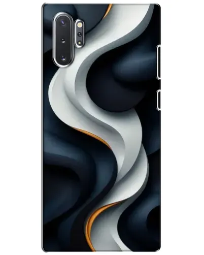 Чохол для Samsung Galaxy Note 10 Plus з картинкою «Об'ємні чорно-білі стрічки» Чохол для Samsung Galaxy Note 10 Plus з картинкою «Об'ємні чорно-білі стрічки»