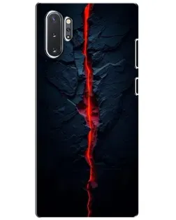 Чохол для Samsung Galaxy Note 10 Plus з картинкою «Червона лавова тріщина»