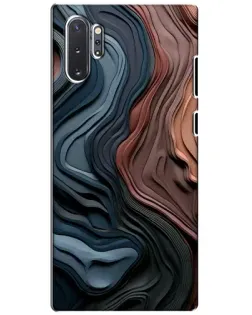 Чохол для Samsung Galaxy Note 10 Plus з картинкою «Кольорові хвилі каньйону»