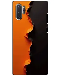 Чохол для Samsung Galaxy Note 10 Plus з картинкою «Помаранчевий розлом»