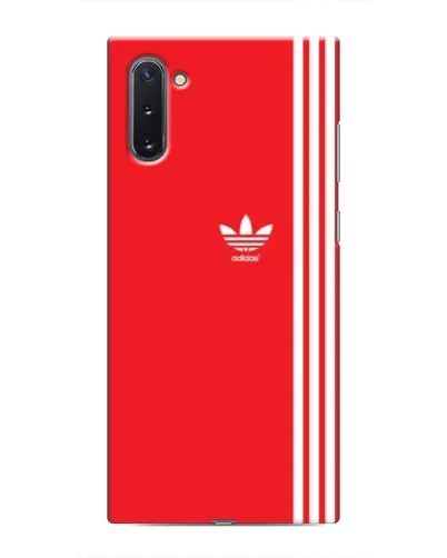 Чехол для Samsung Galaxy Note 10 с картинкой «Красный минимализм Adidas»