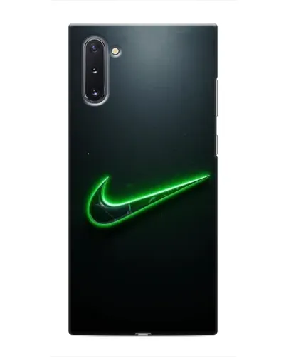 Чехол для Samsung Galaxy Note 10 с картинкой «Неоновый контур Nike»