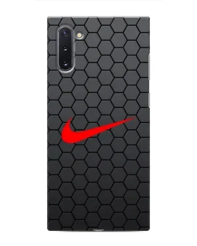 Чехол для Samsung Galaxy Note 10 с картинкой «Nike — карбоновая сетка»