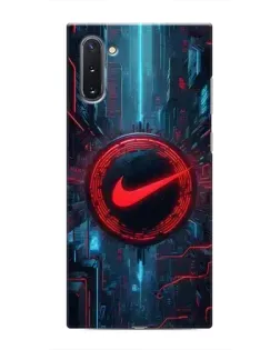 Чехол для Samsung Galaxy Note 10 с картинкой «Техногенный стиль Nike» Чехол для Samsung Galaxy Note 10 с картинкой «Техногенный стиль Nike»