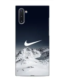 Чехол для Samsung Galaxy Note 10 с картинкой «Nike — зимние горы» Чехол для Samsung Galaxy Note 10 с картинкой «Nike — зимние горы»