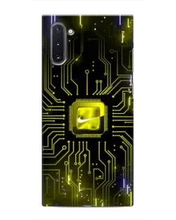 Чехол для Samsung Galaxy Note 10 с картинкой «Nike — золотая искра» Чехол для Samsung Galaxy Note 10 с картинкой «Nike — золотая искра»