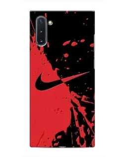 Чехол для Samsung Galaxy Note 10 с картинкой «Красные брызги Nike» Чехол для Samsung Galaxy Note 10 с картинкой «Красные брызги Nike»
