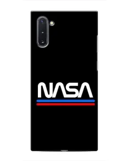 Чехол для Samsung Galaxy Note 10 с картинкой «NASA — классика Red Blue»