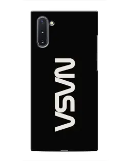 Чехол для Samsung Galaxy Note 10 с картинкой «NASA — вертикальный логотип»