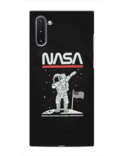 Чехол для Samsung Galaxy Note 10 с картинкой «NASA — шагаем по Луне»
