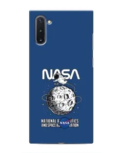 Чехол для Samsung Galaxy Note 10 с картинкой «NASA — лунная миссия»