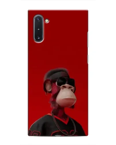 Чехол для Samsung Galaxy Note 10 с картинкой «Bored Ape в красном» Чехол для Samsung Galaxy Note 10 с картинкой «Bored Ape в красном»