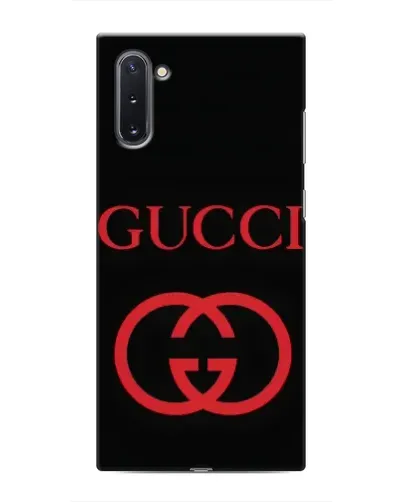 Чехол для Samsung Galaxy Note 10 с картинкой «Gucci — красный логотип»