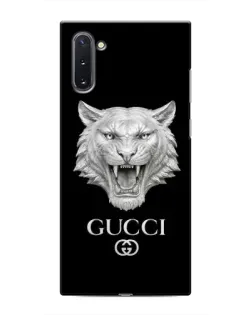Чехол для Samsung Galaxy Note 10 с картинкой «Gucci — серебряный лев»