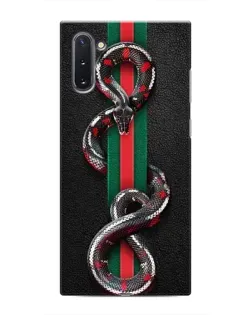 Чехол для Samsung Galaxy Note 10 с картинкой «Gucci — змея на полосе»