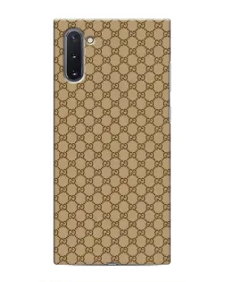 Чехол для Samsung Galaxy Note 10 с картинкой «Gucci — классический беж»
