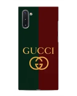Чехол для Samsung Galaxy Note 10 с картинкой «Gucci — темно-зеленый градиент»