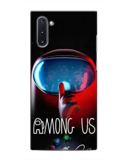 Чехол для Samsung Galaxy Note 10 с картинкой «Красный импостер — макро» Чехол для Samsung Galaxy Note 10 с картинкой «Красный импостер — макро»