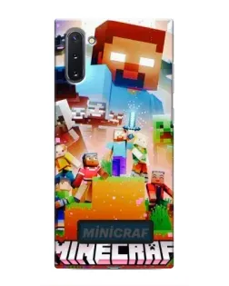 Чохол для Samsung Galaxy Note 10 з картинкою «Minecraft герої гри» Чохол для Samsung Galaxy Note 10 з картинкою «Minecraft герої гри»