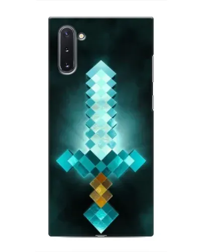 Чехол для Samsung Galaxy Note 10 с картинкой «Алмазный меч неон»