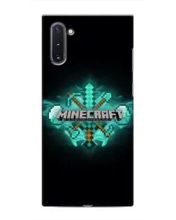 Чохол для Samsung Galaxy Note 10 з картинкою «Minecraft Diamond лого» Чохол для Samsung Galaxy Note 10 з картинкою «Minecraft Diamond лого»