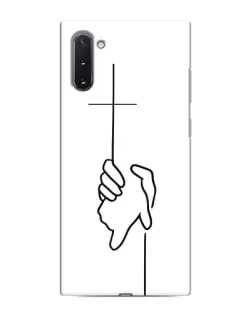 Чехол для Samsung Galaxy Note 10 с картинкой «Рука держит»